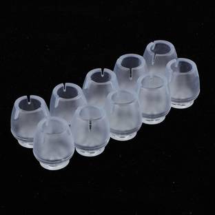 Power Up 10pcs Chair Leg Floor Protectors Furniture Pads Round Leg 12-16mm Rubber Furniture Caster