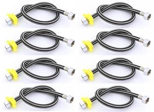 fastgear SS 304Connection Pipe 22inch Premium Quality for Geyser,Washbasin,Bathroom(8pcs Stainless Steel Hose Pipe