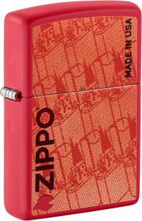 ZIPPO Made in USA Design Red Matte Windproof Lighter Pocket Lighter