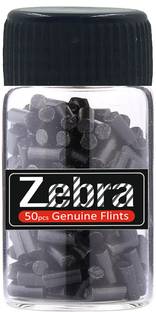 Zebra 50 Pieces Black Flints Genuine Lighter Flint/ Stone/ Patthar Suitable to all Zippo, Earth and Wheel Pocket Lighter