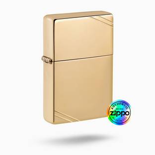 ZIPPO High Polish Brass Vintage Windproof Lighter Pocket Lighter