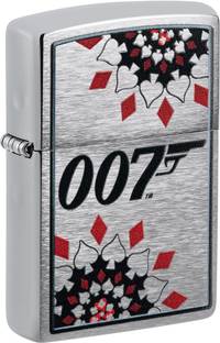 ZIPPO James Bond Brushed Chrome Windproof Lighter Pocket Lighter