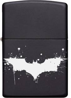 Karlaa Flames Batman Logo Zippo Lighter for smoking | Refillable Windproof cigarette lighter Fuel Lighter Pocket Lighter