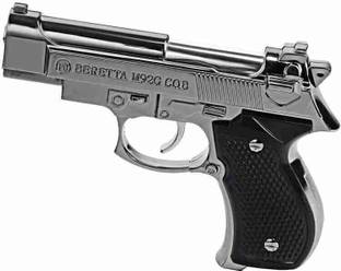 PocktFlames Refillable Lighter Grey Gun Pistol Lighter -Windproof Jet Flame Pocket Lighter Visit Website www.myfirstdot.com Pocket Lighter