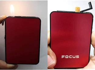 First Dot ALUMINIUM Cigarette Case 5-10 Ejection Box Cigarette Holder Cigarette Case Box Automatic Popup Cigarette Box Holder Inside Cigarette Pocket Lighter