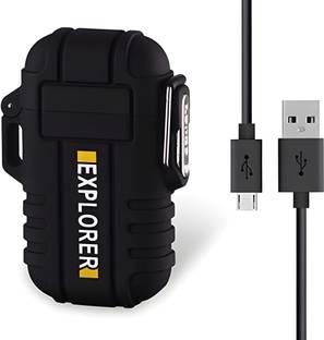 HumBiG ® Waterproof Lighter Outdoor Windproof Lighter Dual Arc Electric Lighters Rechargeable-Flameless-Plasma Lighter Pocket Lighter