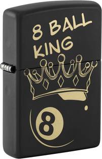 ZIPPO Billiards Champion Design Black Matte Windproof Lighter Pocket Lighter