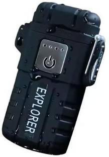 MZ Waterproof and Windproof Flameless Double ARC Rechargeable Lighte Pocket Lighter