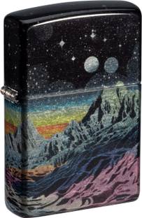 ZIPPO Space in Color Design 540 Tumbled Chrome Windproof Lighter Pocket Lighter