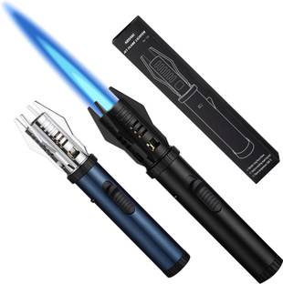 CARTSPACE Windproof Jet Flame Lighter, Bright Fire Lighter with Safety Lock Bright Fire Lighter with Safety Lock & Adjustable Red/Blue Flame. Pocket Lighter