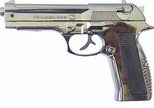 Vedara ® 608 Heavy Metal Pistol Shape Barrel Pull Back System & Leather Holster Gun lighter| Jet Flame | Stainless Steel Body Pocket Lighter