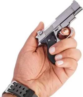 Ala Flame Premium M92G Small Size Gun Shaped Design Cigarette Lighter - Windproof Lighter -Jet Flame - Reffilable Pocket Lighter