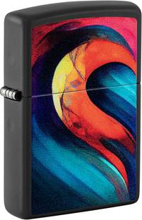 ZIPPO Whole Heart Set Design Black Matte Windproof Lighter Pocket Lighter