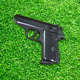 WBD 508 Metal Gun Lighter Barrel with safety lock System Black Look Heavy Weight Gun Gun Lighter Pocket Lighter