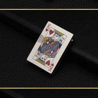 Crokroz Good Quality Badshah Playing Card Small size, light weight Cigar Lighter Windproof With Jet Green Flame For Mens Pocket Lighter