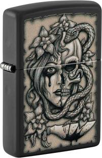 ZIPPO Gory Tattoo Design Black Matte Windproof Lighter Pocket Lighter