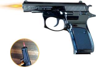 Budwill Gun Shape Cigar Cigarette Lighter with Loading System and Cover GUN LIGHTER (CZ-83) Pocket Lighter