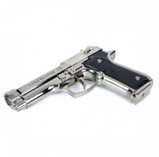 Ala Flame FIRST QUALITY 9mm SMALL PISTOL (WITH STAND) Heavy Plastic M92G Gun Shaped myfirstdot Pocket Lighter