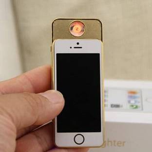Jdp Novelty Mini iPhone Electronic USB Rechargeable Cigarette Lighter. Visit Website www.myfirstdot.com Pocket Lighter