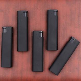 ASRAW Refillable Premium Pocket Lighter Pack of 5 - WindProof Matt Finish Jet Flame Pocket Lighter