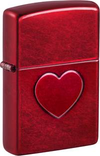 ZIPPO Stamped Heart Design Candy Apple Windproof Lighter Pocket Lighter