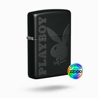 ZIPPO Playboy Bunny Logo Black Matte Windproof Lighter Playboy Pocket Lighter