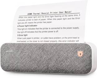 PeriPeri PeriPage A4 Size Mini Bluetooth Thermal Printer Inkless Portable Printer White Thermal Printer