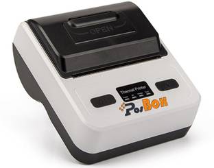 PosBox 80mm (3 Inches) Portable Thermal Printer with Multiple Speed, USB + Bluetooth Connectivity and Rechargeable Battery