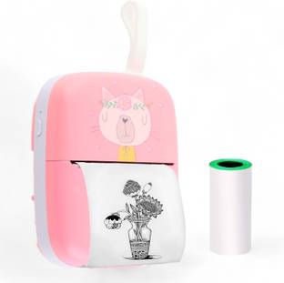 SABIRAT Bluetooth Thermal Printer For Kids & Adults, Reachargeable Label Printer, Inkfree, Android & iOS, Instant Printing