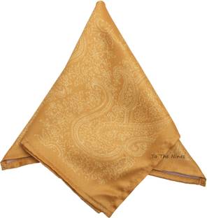 To The Nines Printed Satin Blend Pocket Square