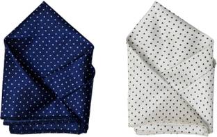 SquareStyle Polka Print Satin Blend Pocket Square
