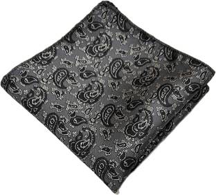 VORAX Self Design Pure Satin Pocket Square