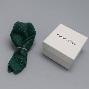 RANDOM STRIPE Polka Print Poly Satin Pocket Square
