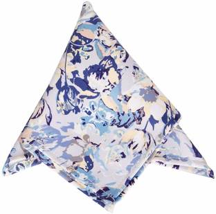 To The Nines Floral Print Satin Blend Pocket Square