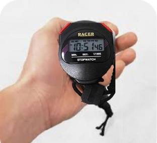 Justakeit Stopwatch with Alarm Handheld Professional Timer Sport Stopwatch & Box for study Digital Stop Watch