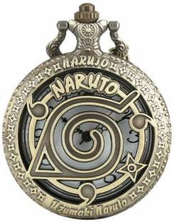 Mubco Naruto Style Antique Pocket Watch Keychain Key Ring | Gift for Women Men HP_9780 Metal Metal Poc...