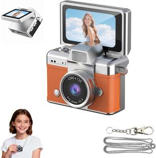 Youthvilla Compact 1280P Mini Keychain Camera Mini Flip Digital Camera with 180° Flip Screen | HD Digi...