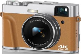 dkian 4K Video Compact Cameras with 16X Digital Zoom Anti Shake 2 Batteries DC