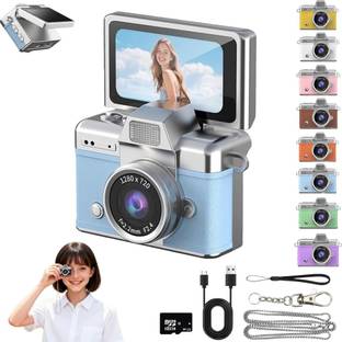 Youthvilla Mini Flip Digital Camera with 180° Flip Screen HD Digital Keychain Camera