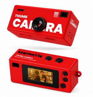 LEQTRONIQ Charm Mini Keychain Thumb Digital Camera, Pocket Digicam, Retro Point & Shoot camera