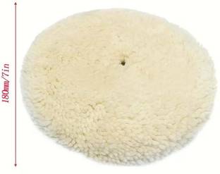 KMECOMM 7"Inch 180mm Soft Wool Clean Polishing Buffing Bonnet Pad *Made of high quality material, durable and practical to use Wood Polisher