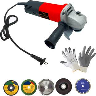 Hillgrove HGCM960M6 4"inch Professional Heavy Duty Angle Grinder Machine with 5Pcs Wheels 100% Copper Winding Grinder Machine for Precision Cutting Metal Metal Polisher