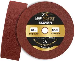 Narson Group 62NWM Narson Matt Master Non Woven Polishing Wheel Metal Polisher