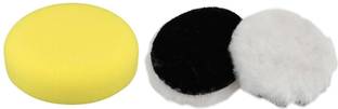 Digital Craft 2Pc 5 Inch 125mm Sponge Waxing Buffing Polishing Pad for Car Polisher Wax Vehicle Polisher