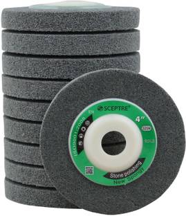 Sceptre GOLD Stone Polishing 4”, 100 mm, Max Speed 15200 RPM Wet & Dry Set Polish Pads for Marble, Granite & Stone Polish (Pack of 10) Metal Polisher