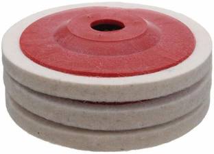 GSK Cut Wool Felt buffing Pad/ Disc (4 inch) Glass Polisher