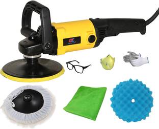 Digital Craft Car Polisher Machine,Vehicle Duster,7"Inch Blue Wave Sponge Pad Vehicle Polisher