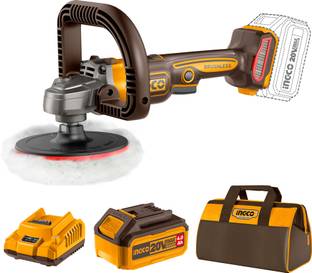 INGCO Cordless Polisher with 4.0Ah Battery and Charger, Variable Speed Vehicle Polisher