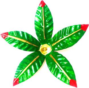 srijan BRASS MANGO LEAVES FOR POOJA Brass