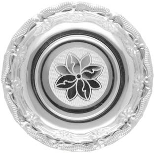 Sri Jagdamba Pearls 32 Grams Unique Silver Thali Silver